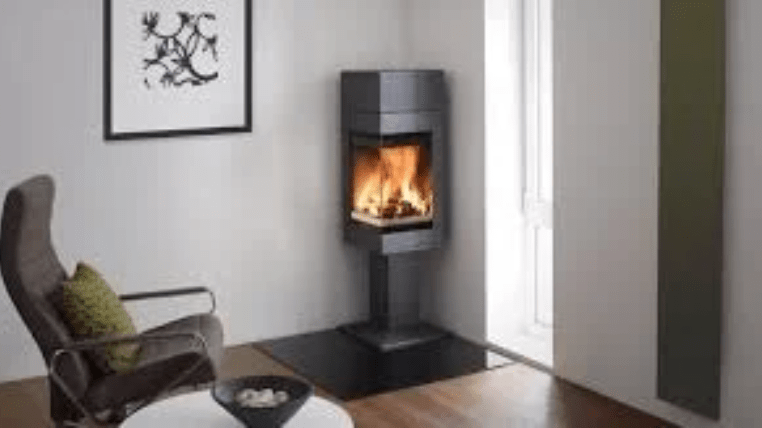 Corner Wood Burning Stove