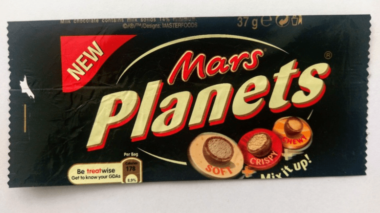 Mars Planets Chocolate